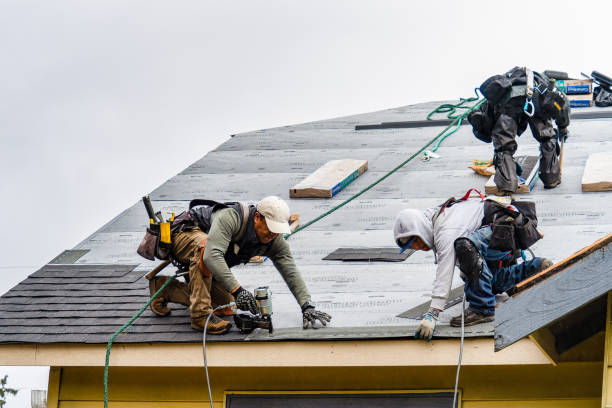 Professional Gutter Installation technician working in Centreville, IL